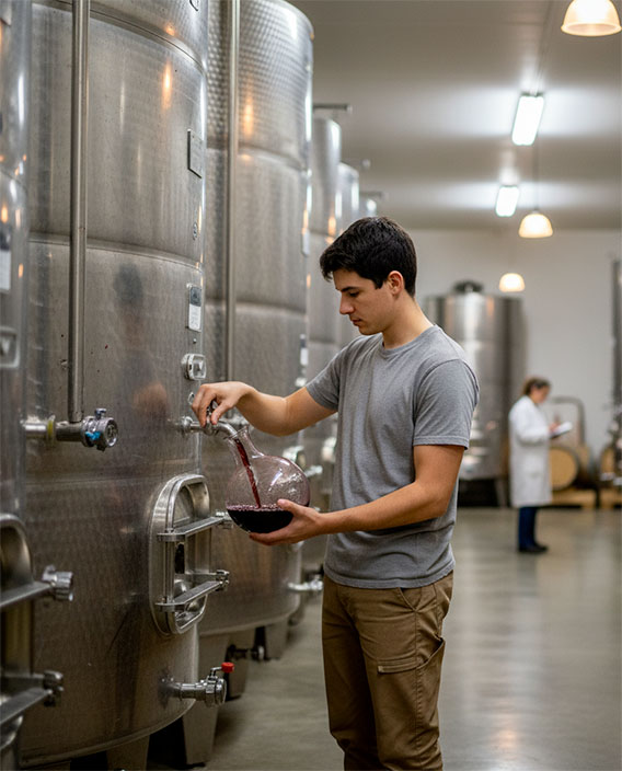 Apprentissage vinification Lycée Pélissière